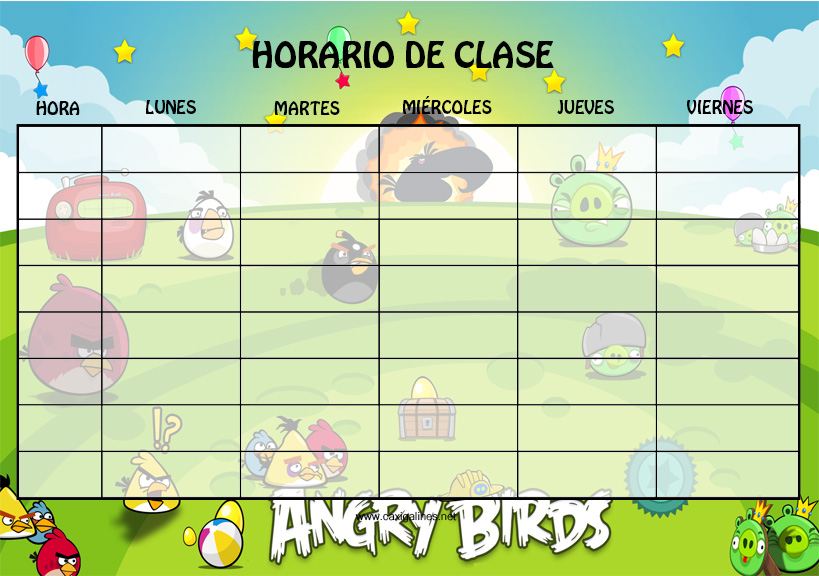 horario21 angry birds